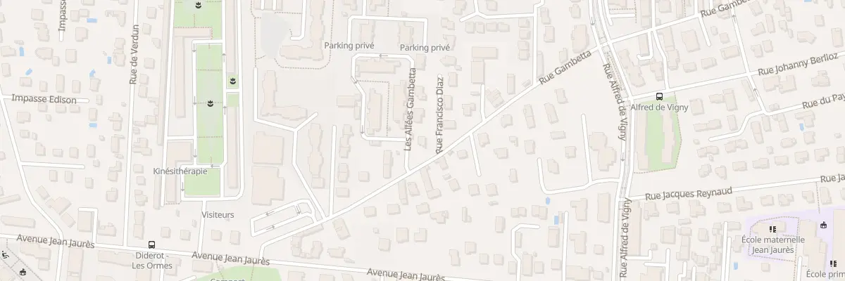 Plan du 17 Rue Gambetta à Saint-Priest