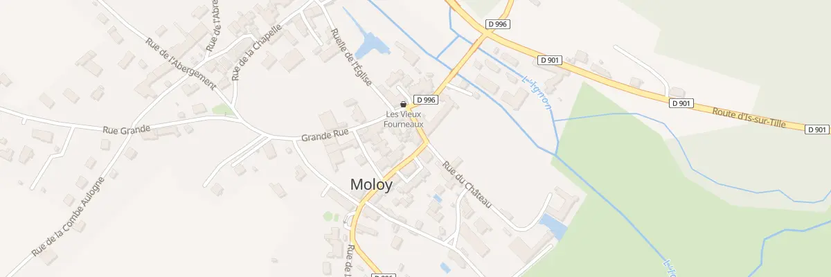 Plan du 2 Rue des Boudrots à Moloy