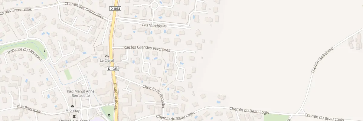 Plan du 8B Lot les Hauts de Mionnay à Mionnay
