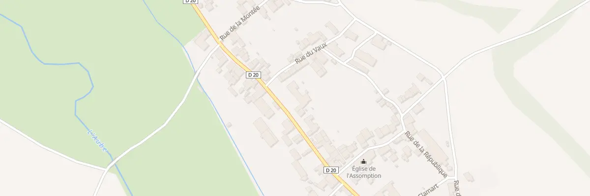 Plan du 72 Rue du Moulin à Aubepierre-sur-Aube