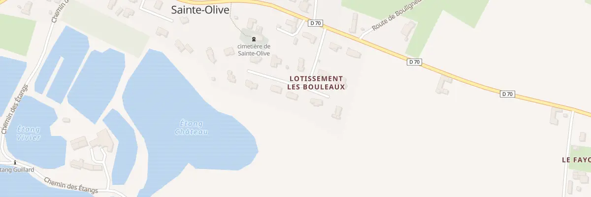 Plan du 131 Chem des Bouleaux à Sainte-Olive