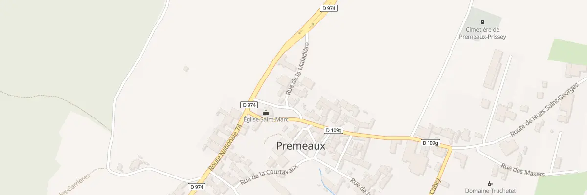 Plan du 5037 Rue de la Maladieree à Premeaux-Prissey