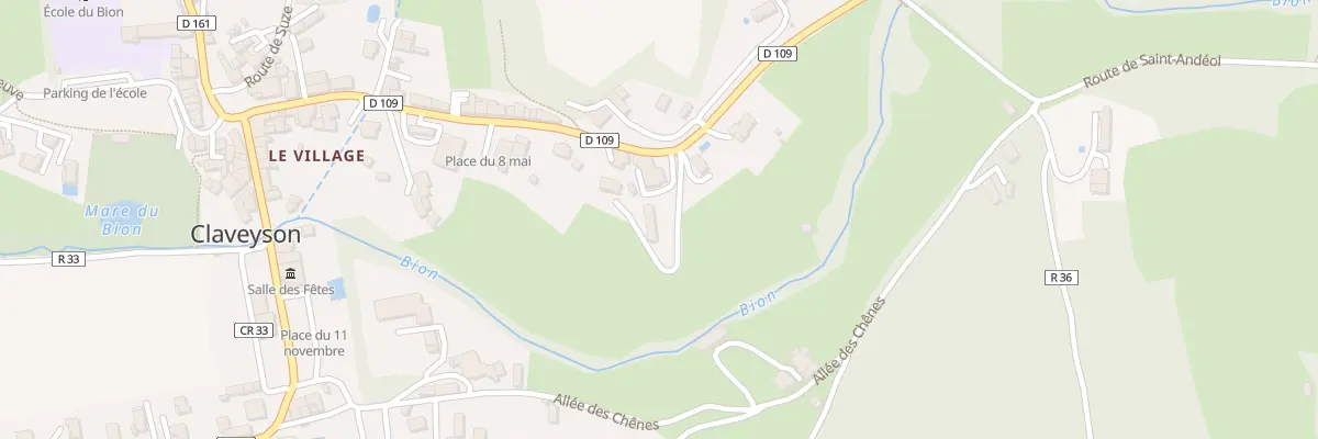 Plan du 5262 Le Village à Claveyson