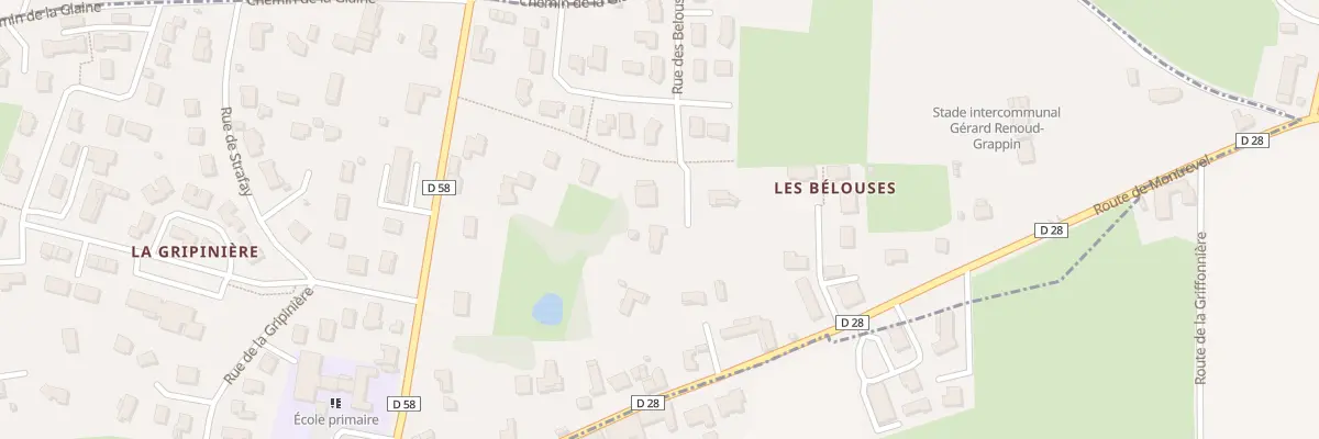 Plan du 17D Rue des Belouses à Bâgé-le-Châtel