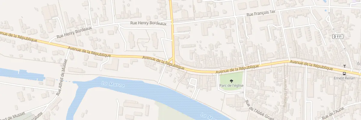 Plan du 744 Av de la République à Saint-Dizier
