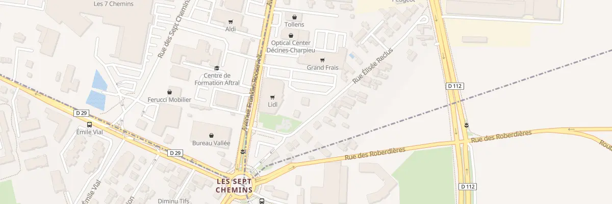 Plan du 17 Rue Elisée Reclus à Décines-Charpieu