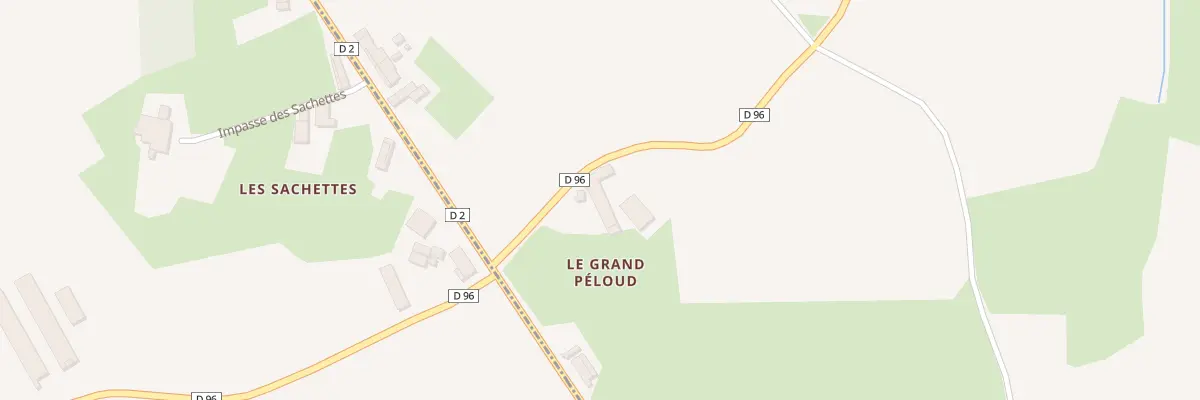 Plan du 1015 Rte de Saint Andre d’Huirat à Biziat