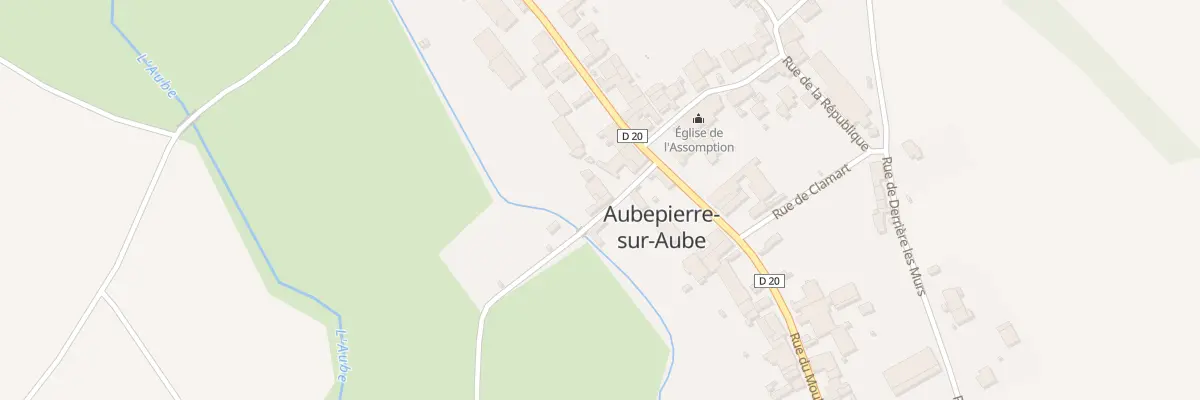 Plan du 9001B Rue de la Porte d’Eau à Aubepierre-sur-Aube
