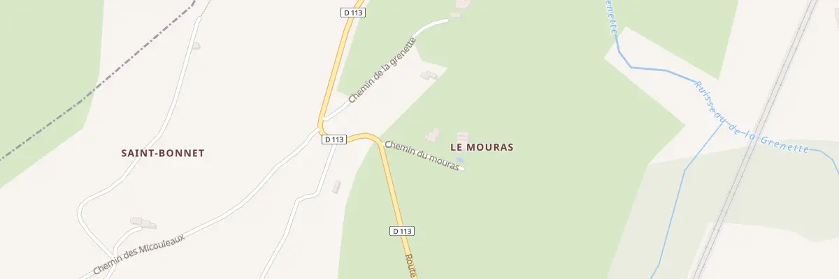 Plan du 5037 Le Mouras à La Roche-sur-Grane