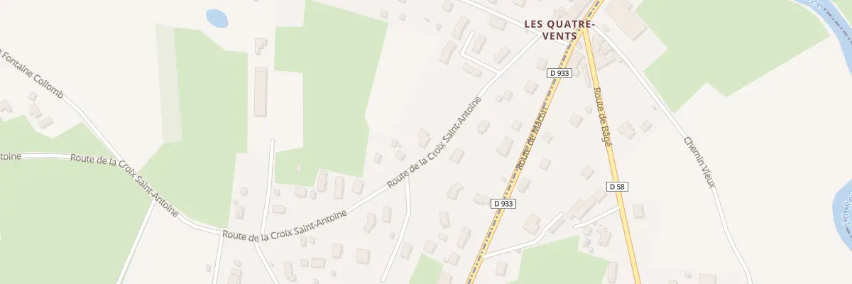 Plan du 172 Rte de la Croix St Antoine à Reyssouze