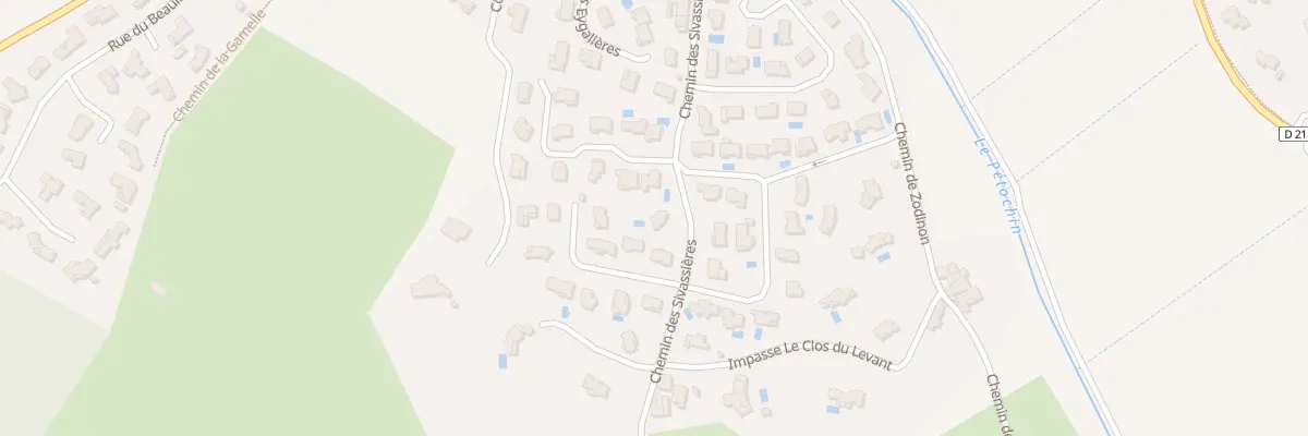 Plan du 250 Che des Sivassières à Montéléger