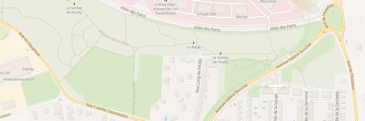 Plan du 1 Rue Gay-Lussac à Saint-Priest