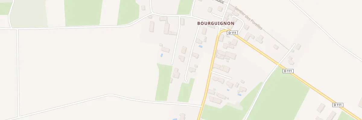 Plan du 6 Chem des Merisiers(Bourguignon) à Meursanges