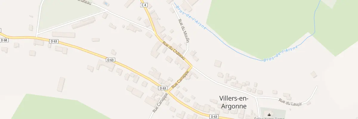 Plan du 3 Rue du Chateau à Villers-en-Argonne