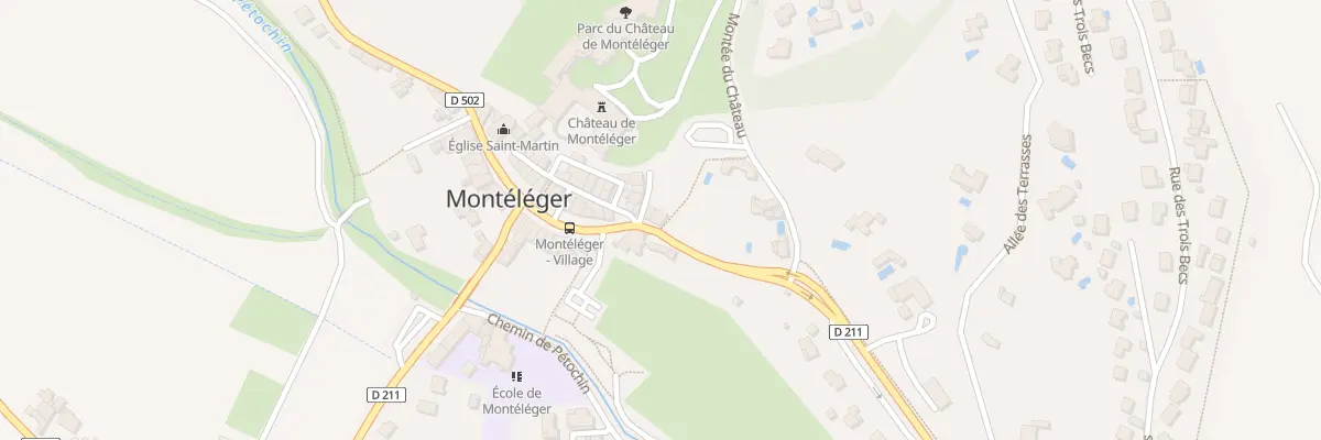 Plan du 3 Av de la Gare à Montéléger