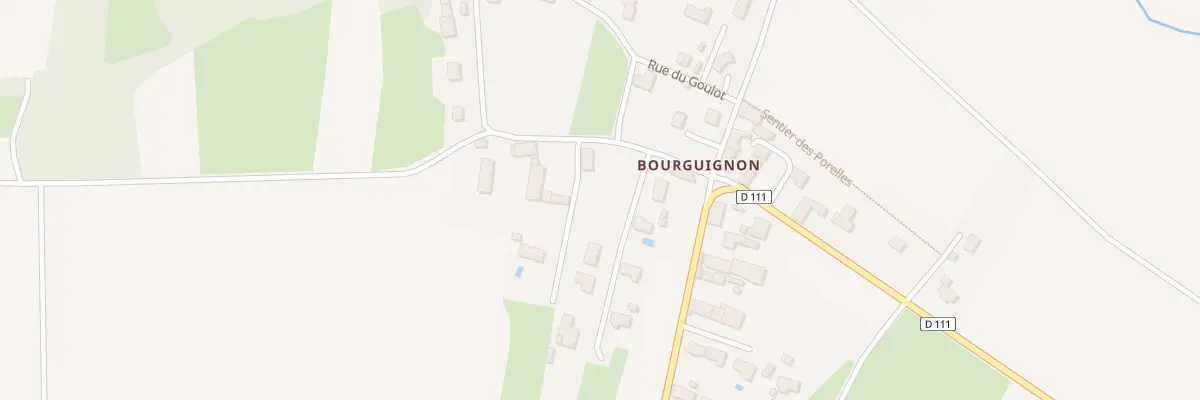 Plan du 3 Rue du Moulin (Bourguignon) à Meursanges