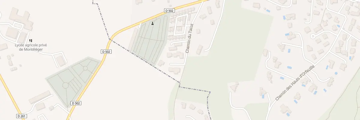 Plan du 999 Che du Tacot à Beaumont-lès-Valence