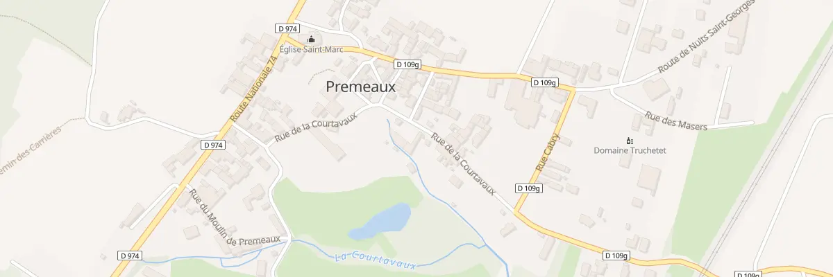 Plan du 11 Rue de la Courtavaux à Premeaux-Prissey
