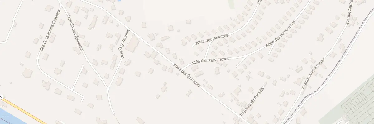 Plan du 43 All des Epinettes à Floing