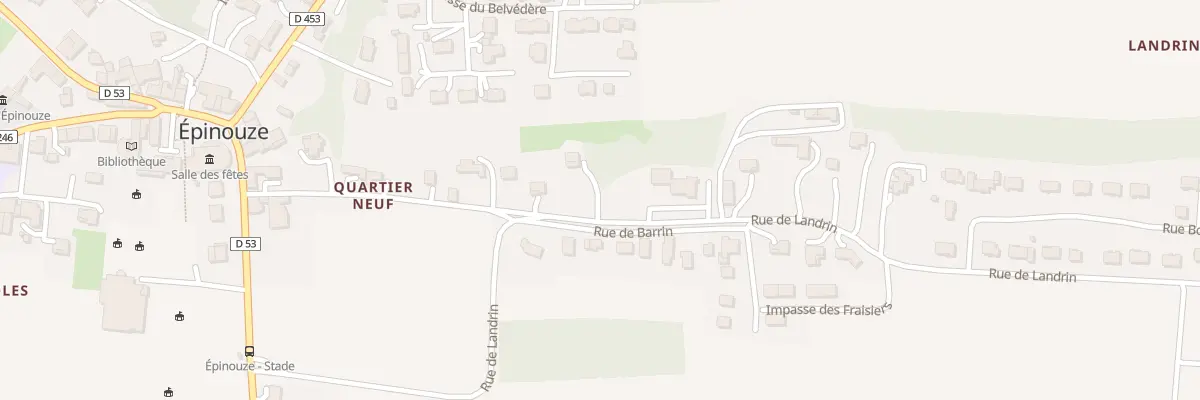 Plan du 395 Rue de Landrin à Épinouze