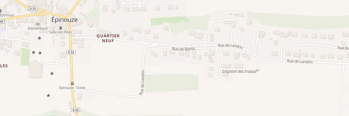 Plan du 90 Rte de Barrin à Épinouze