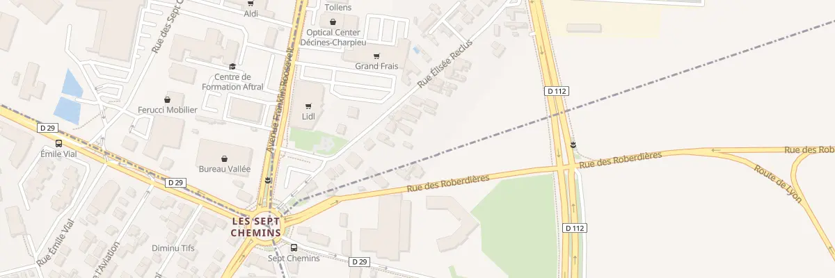 Plan du 18 Rue Elisée Reclus à Décines-Charpieu