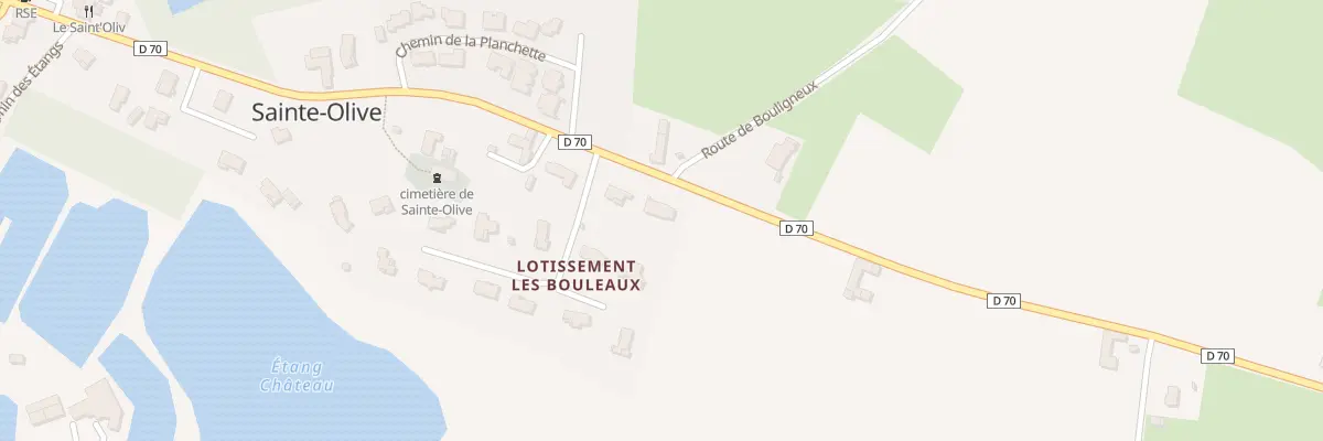 Plan du 516 Rte de Villars à Sainte-Olive