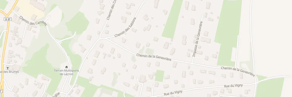 Plan du 5201C Chem de la Genevriere à Lacrost