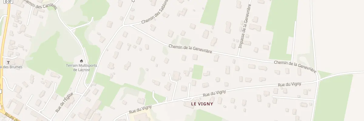 Plan du 5292 Che de la Genevriere à Lacrost