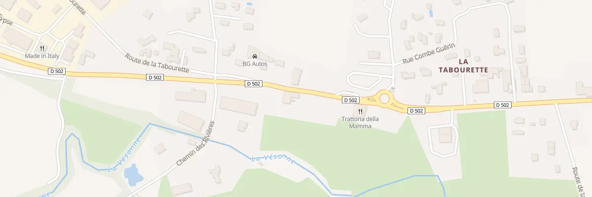 Plan du 1317 Rte de la Tabourette à Estrablin