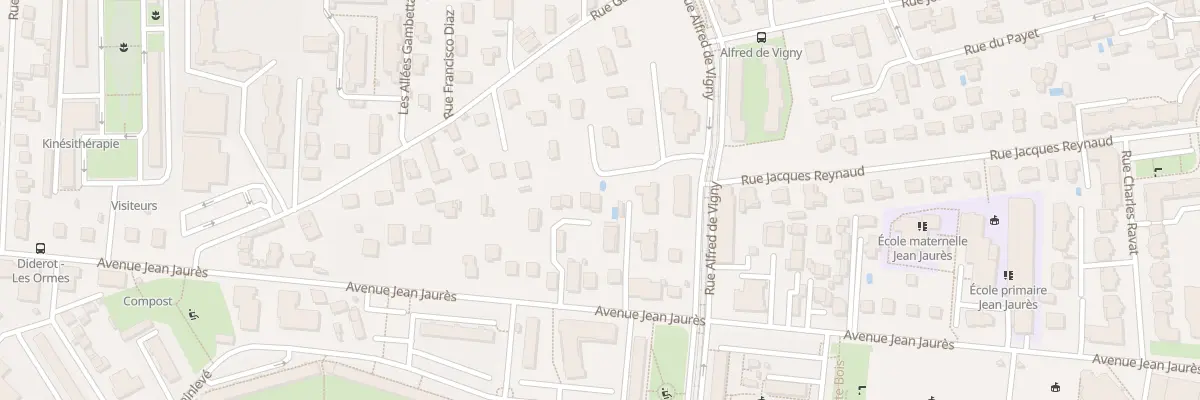 Plan du 56 Av Jean Jaurès à Saint-Priest