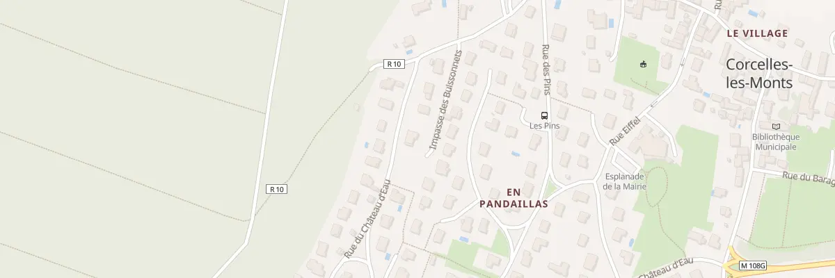 Plan du 8 Imp des Buissonnets à Corcelles-les-Monts