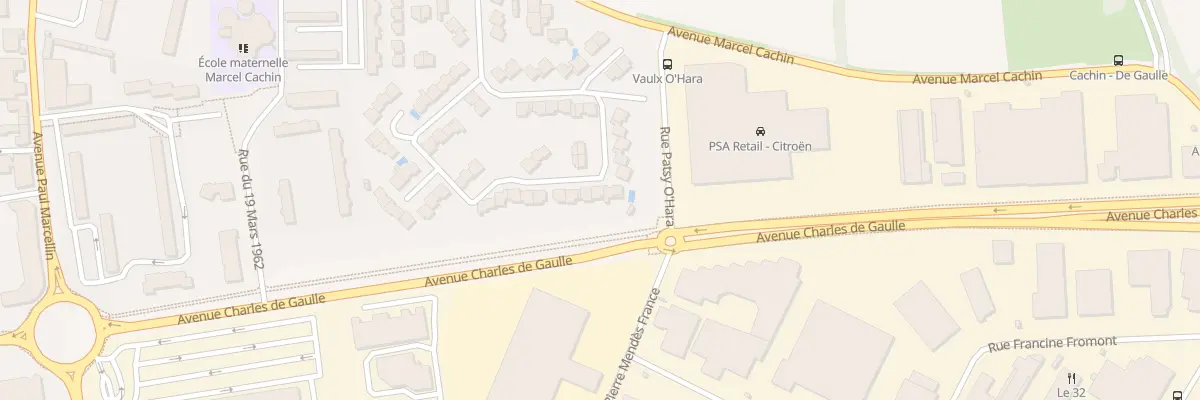 Plan du 52 Rue Marcel Achard à Vaulx-en-Velin