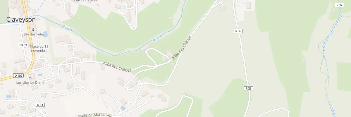 Plan du 265 Che de Modichère à Claveyson