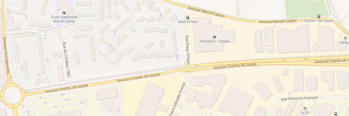 Plan du 54 Rue Marcel Achard à Vaulx-en-Velin