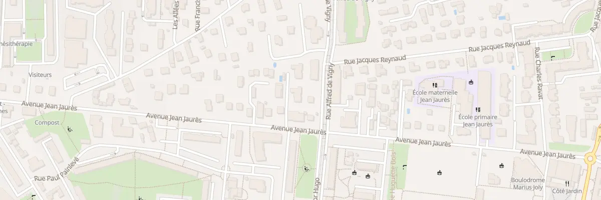 Plan du 50 Av Jean Jaurès à Saint-Priest