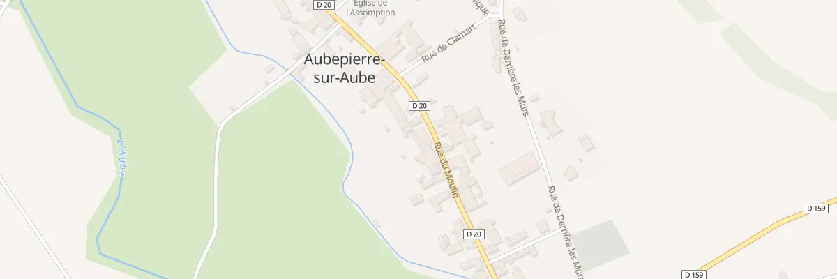 Plan du 33 Rue du Moulin à Aubepierre-sur-Aube