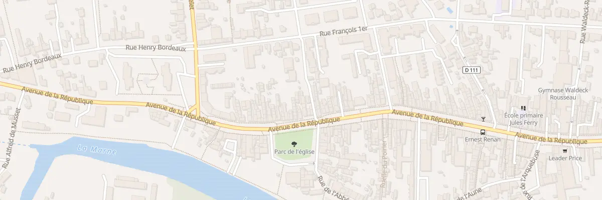 Plan du 596 Av de la République à Saint-Dizier