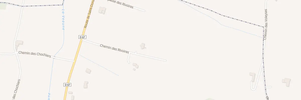 Plan du 1 Chem des Rivoires à Chanos-Curson
