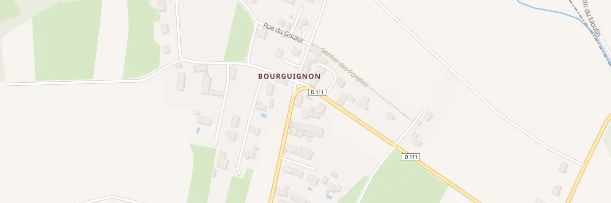 Plan du 7 Rue des Haras (Bourguignon) à Meursanges