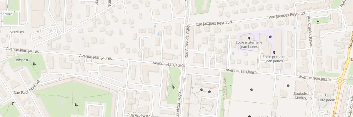 Plan du 60 Rue Alfred de Vigny à Saint-Priest
