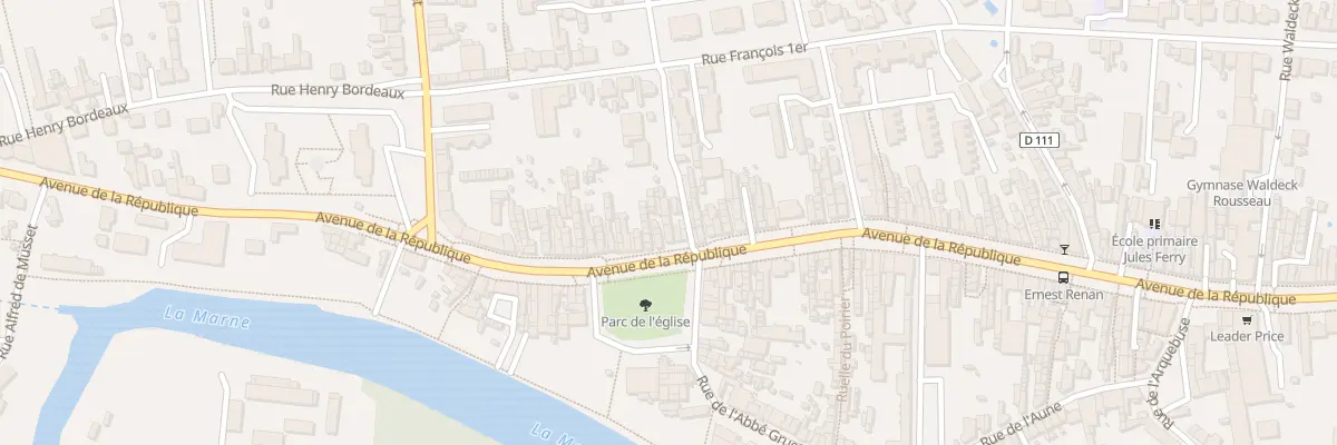 Plan du 592 Av de la République à Saint-Dizier