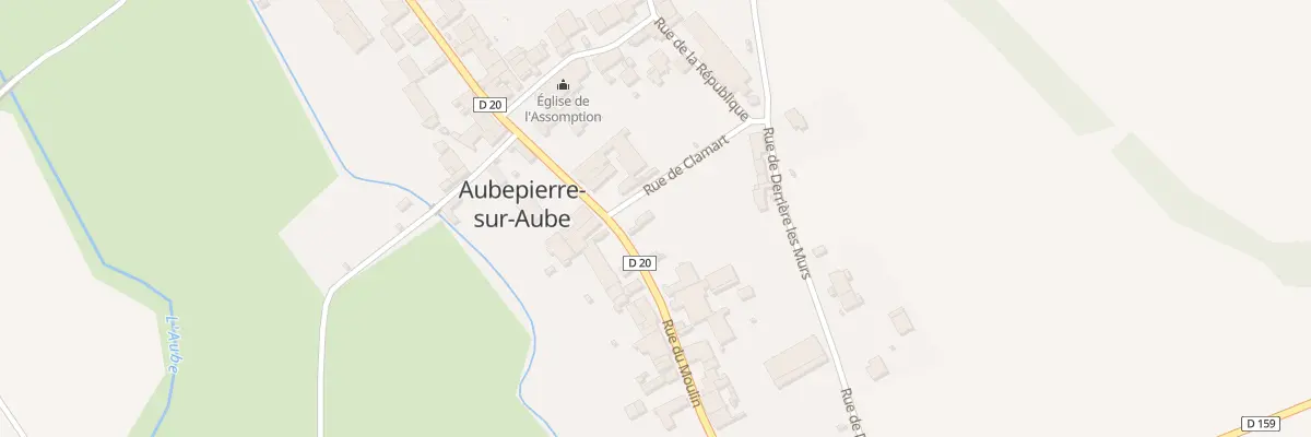 Plan du 52 Rue du Moulin à Aubepierre-sur-Aube