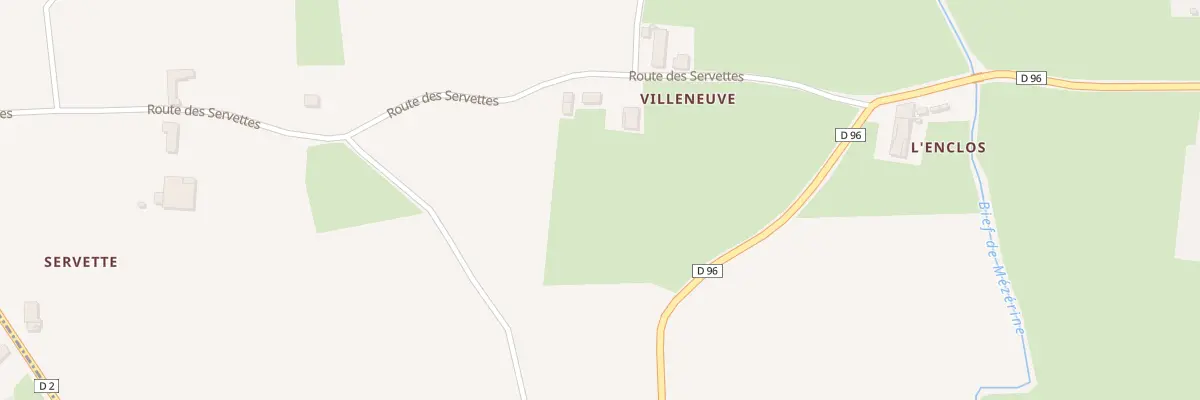 Plan du 195 Rte des Servettes à Biziat