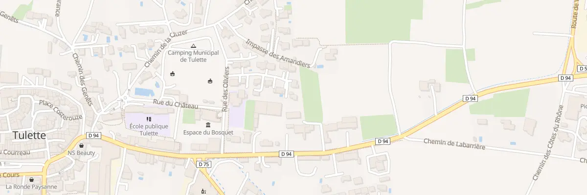 Plan du 8 Lot Le Clos de l’Ecole à Tulette
