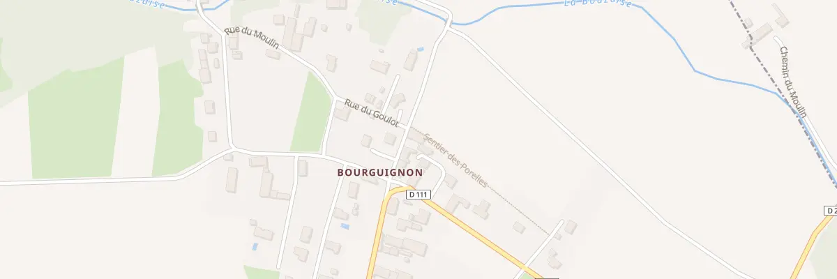 Plan du 4 Rue de la Bouzaize (Bourguign) à Meursanges