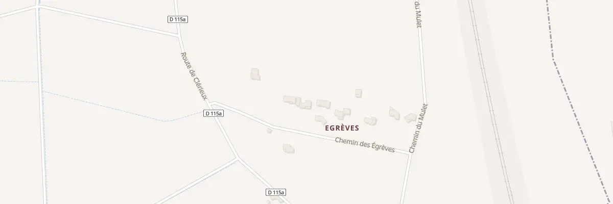 Plan du 145 Che des Egrèves à Chavannes