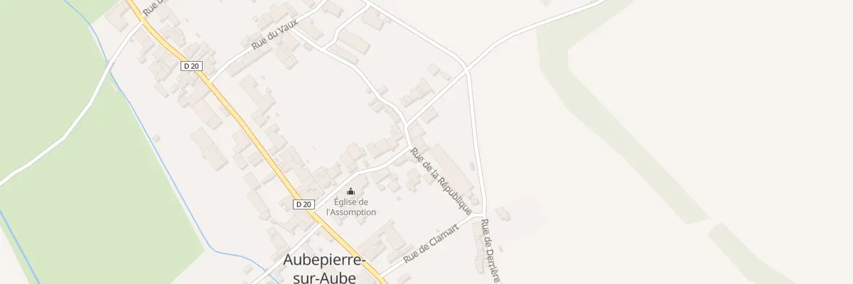 Plan du 10 Rue de la Republique à Aubepierre-sur-Aube