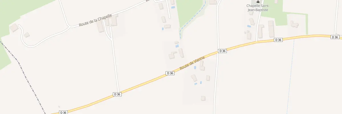 Plan du 497 Rte de Vienne à Luzinay