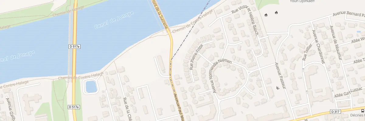 Plan du 26 Rue Pierre Frite à Décines-Charpieu